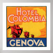 Hotel Colombia Genova Poster (Voorkant)