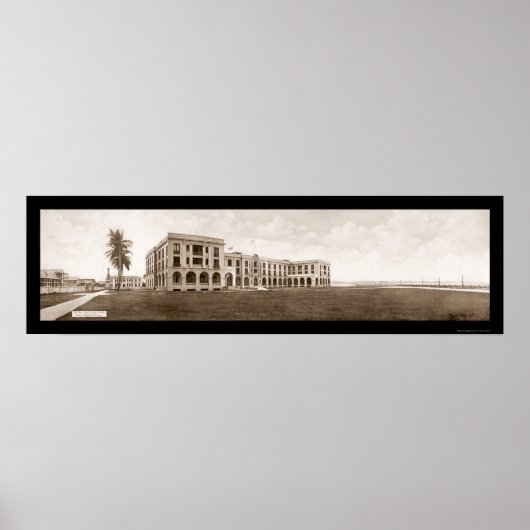 Hotel Colon Panama Foto 1913 Poster (Voorkant)