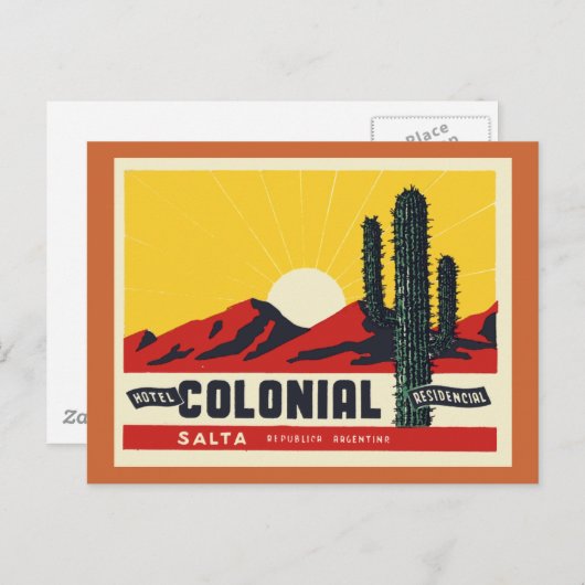 Hotel Colonial Briefkaart (Voorkant / Achterkant)