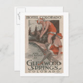 Hotel Colorado & Baths Poster Briefkaart (Voorkant / Achterkant)