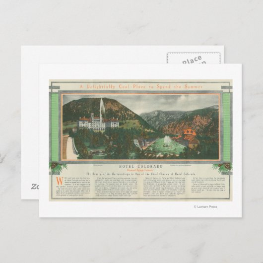 Hotel Colorado Brochure Briefkaart (Voorkant / Achterkant)