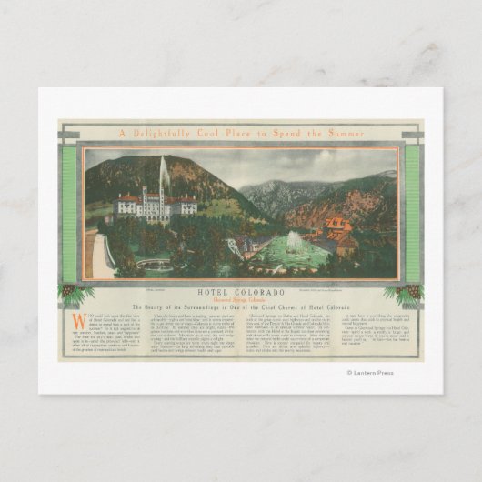 Hotel Colorado Brochure Briefkaart (Voorkant)