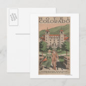 Hotel Colorado Travel Poster Briefkaart (Voorkant / Achterkant)