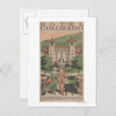 Hotel Colorado Travel Poster Briefkaart (Voorkant / Achterkant)