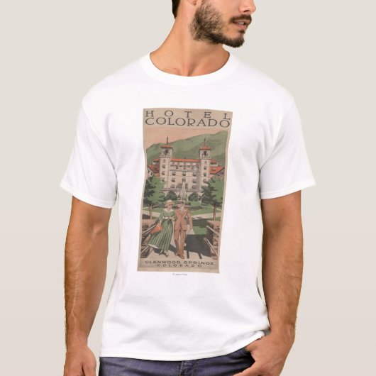 Hotel Colorado Travel Poster T-shirt (Voorkant)