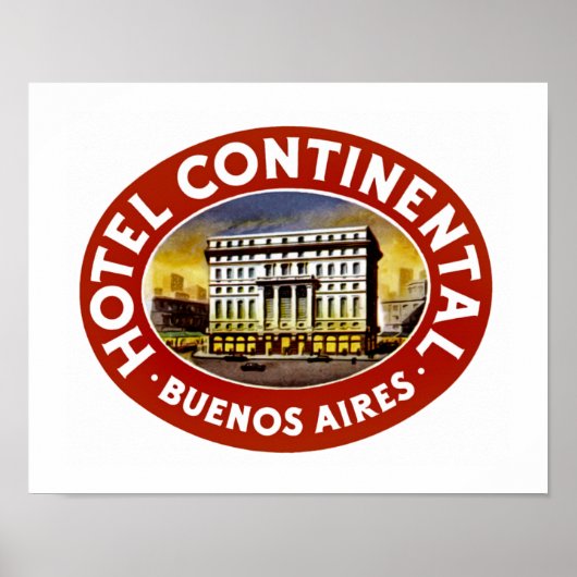 Hotel Continental Buenos Aires Poster (Voorkant)