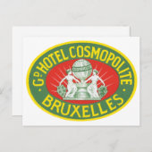 Hotel Cosmopolite, Brussel Briefkaart (Voorkant / Achterkant)