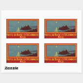 Hotel de Bade en Connor (Nice) Vector format Rechthoekige Sticker (Vel)