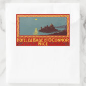 Hotel de Bade en Connor (Nice) Vector format Rechthoekige Sticker (Tas)