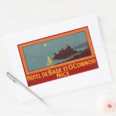 Hotel de Bade en Connor (Nice) Vector format Rechthoekige Sticker (Envelop)