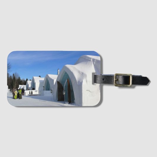 Hotel de Glace, Quebec, Canada Bagagelabel (Voorkant (horizontaal))