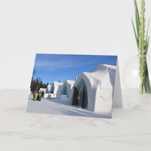 Hotel de Glace, Quebec, Canada Bedankkaart (Voorkant)
