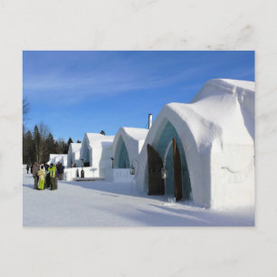 Hotel de Glace, Quebec, Canada Briefkaart