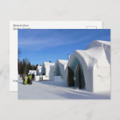 Hotel de Glace, Quebec, Canada Briefkaart (Voorkant / Achterkant)