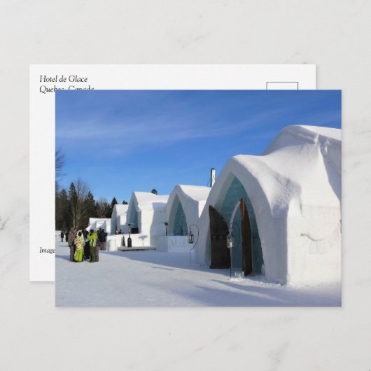 Hotel de Glace, Quebec, Canada Briefkaart (Voorkant / Achterkant)