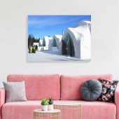Hotel de Glace, Quebec, Canada Canvas Afdruk (Insitu (Woonkamer))