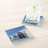 Hotel de Glace, Quebec, Canada Glazen Onderzetter (Schuin)