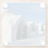 Hotel de Glace, Quebec, Canada Glazen Onderzetter (Achterkant)