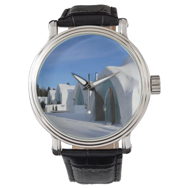 Hotel de Glace, Quebec, Canada Horloge (Voorkant)
