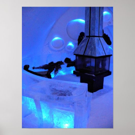 Hotel de Glace, Quebec, Canada Poster (Voorkant)