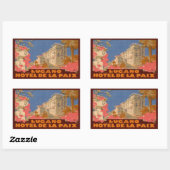 Hotel de la Paix Lugano Rechthoekige Sticker (Vel)