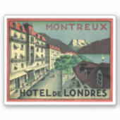 Hotel de London Montreux Zwitserland Sticker (Voorkant)