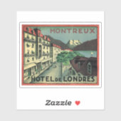 Hotel de London Montreux Zwitserland Sticker (Vel)