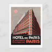 Hotel de Paris Briefkaart (Voorkant)