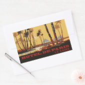 Hotel de Paris (Cairo - Egypte) Vector format Rechthoekige Sticker (Envelop)