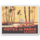 Hotel de Paris Cairo Sticker (Voorkant)
