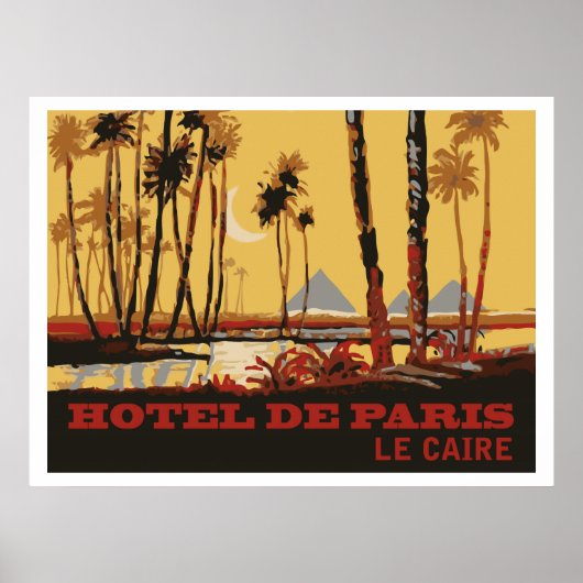 Hotel de Paris (Le Caire) Poster (Voorkant)