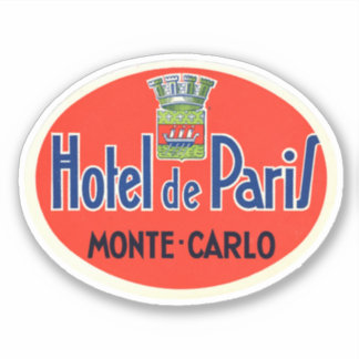 Hotel de Paris Monte Carlo Monaco Sticker