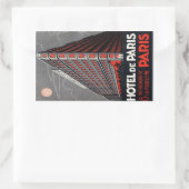 Hotel de Paris (Parijs) Rechthoekige Sticker (Tas)
