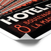 Hotel de Paris Poster (Hoek)