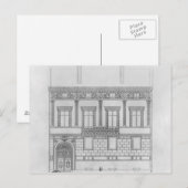Hotel de Pourtales, gevel, 1850 Briefkaart (Voorkant / Achterkant)