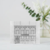 Hotel de Pourtales, gevel, 1850 Briefkaart (Staand voorkant)