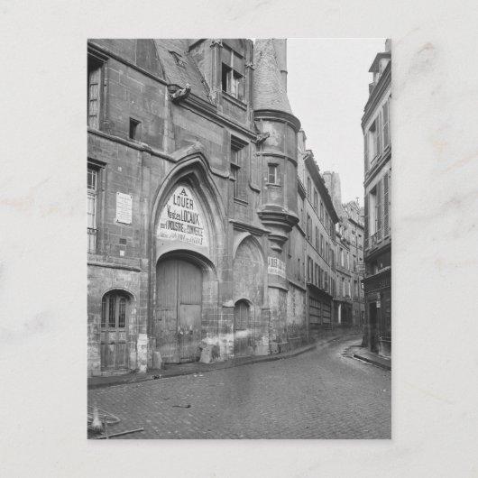 Hotel de Sens, eind 19e eeuw-vroeg Briefkaart (Voorkant)