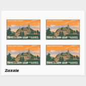 Hotel de son-loup Montreux Zwitserland Rechthoekige Sticker (Vel)