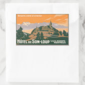 Hotel de son-loup Montreux Zwitserland Rechthoekige Sticker (Tas)