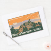 Hotel de son-loup Montreux Zwitserland Rechthoekige Sticker (Envelop)