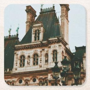 Hotel de Ville, 4e arrondissement, Parijs - Frankr Kartonnen Onderzetters