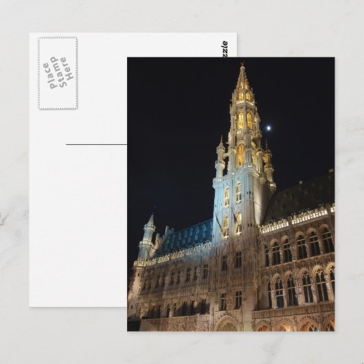 Hotel de ville Bruxelles Briefkaart (Voorkant / Achterkant)