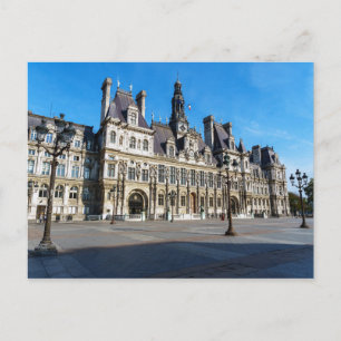 Hotel de Ville. City Hall of Paris - Frankrijk Briefkaart
