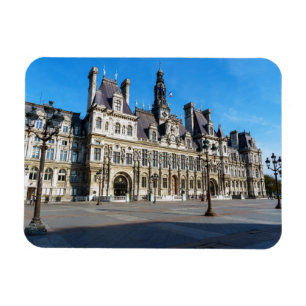 Hotel de Ville. City Hall of Paris - Frankrijk Magneet