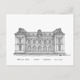 Hôtel de Ville, Dakar, Senegal Briefkaart