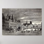 Hotel de Ville, Parijs, 1847 Poster (Voorkant)