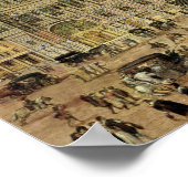 Hotel de Ville, Place de Greve Poster (Hoek)