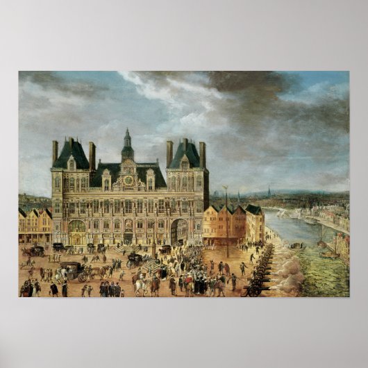 Hotel de Ville, Place de Greve Poster (Voorkant)