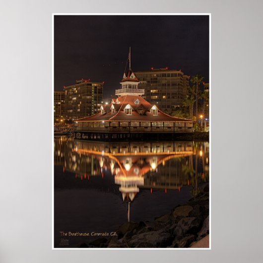 Hotel Del Boathouse Poster (Voorkant)