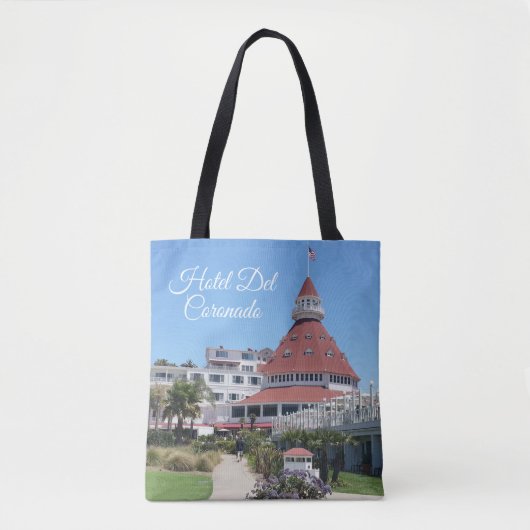Hotel Del Coronado All-Over-Print Canvas tas (Voorkant)